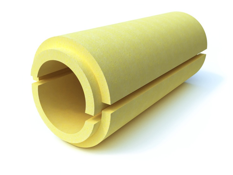 Скорлупа  для теплоизоляции труб ППУ С 1000х114х60 мм