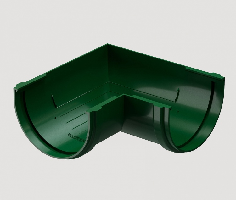 Угловой элемент желоба 90° DOCKE Standard, зеленый