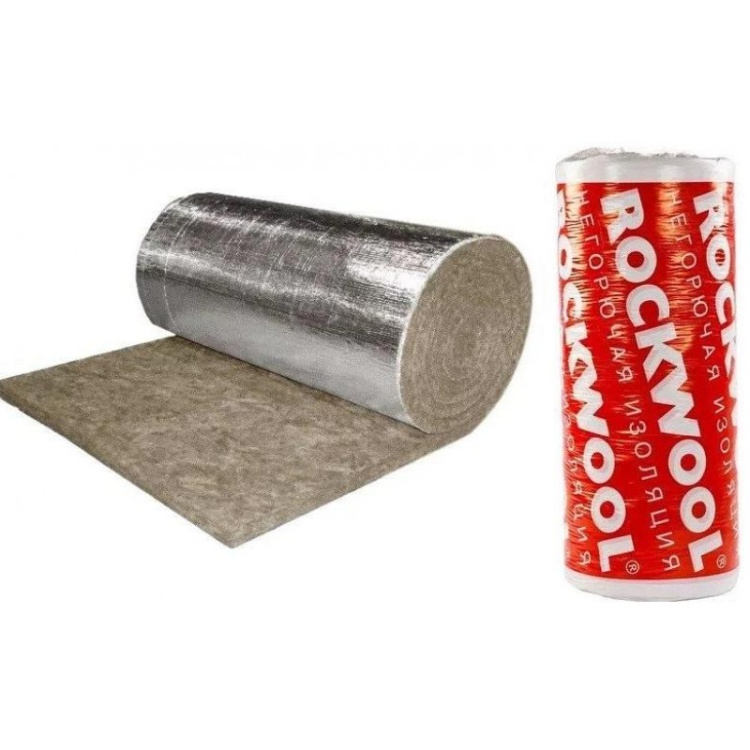 Утеплитель Rockwool Вайред Мат I 105 Кашированный фольгированный 4000х1000х50 мм