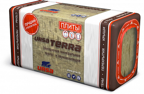 Утеплитель Ursa Terra 36 PN 1250х610х50 мм, 10 шт. уп